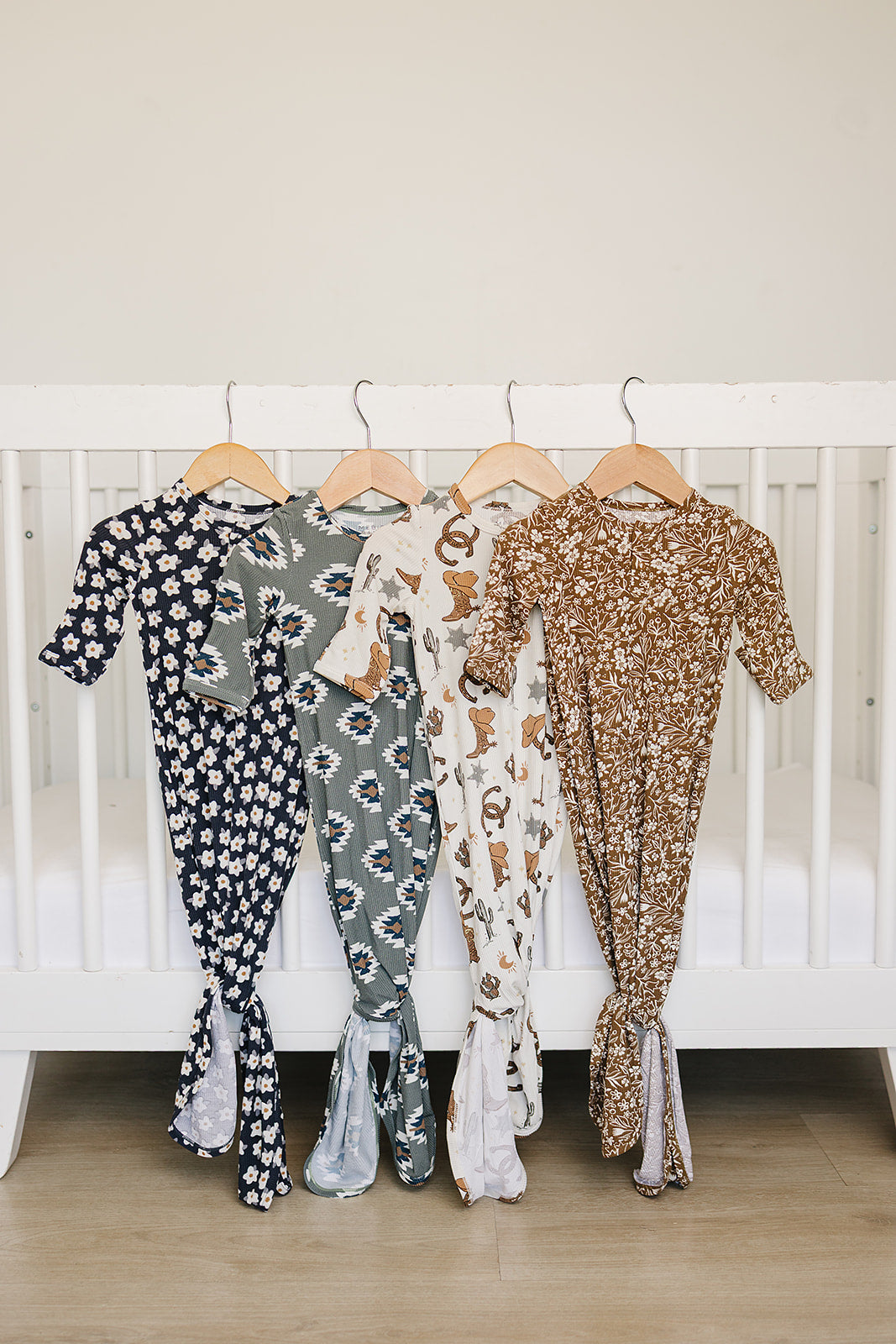 Outlaw Cowboy Ribbed Bamboo Knot Gown - HoneyBug 