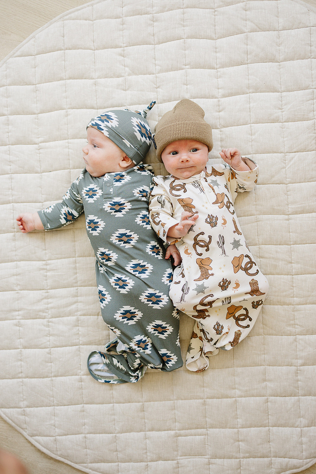 Outlaw Cowboy Ribbed Bamboo Knot Gown - HoneyBug 