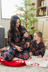 Christmas Plaid Bamboo Zipper - HoneyBug 