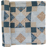 Patchwork Print Muslin Swaddle Blanket - HoneyBug 