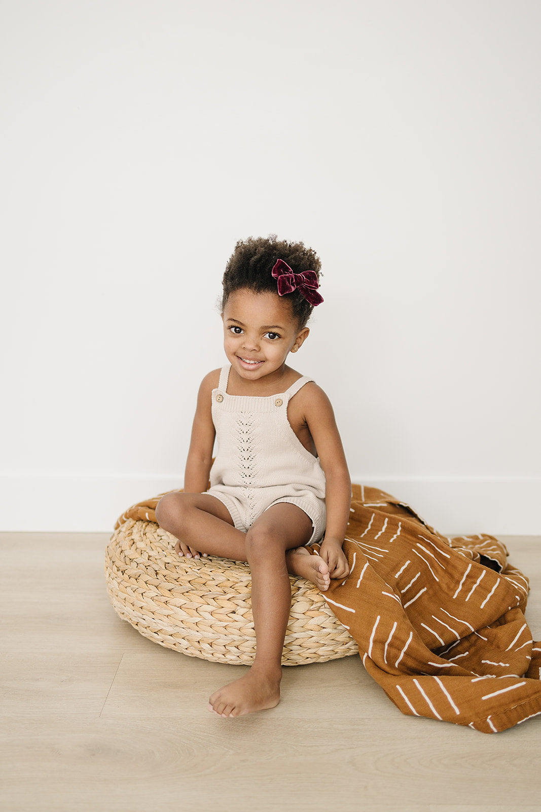 Mustard Mudcloth Muslin Quilt - HoneyBug 