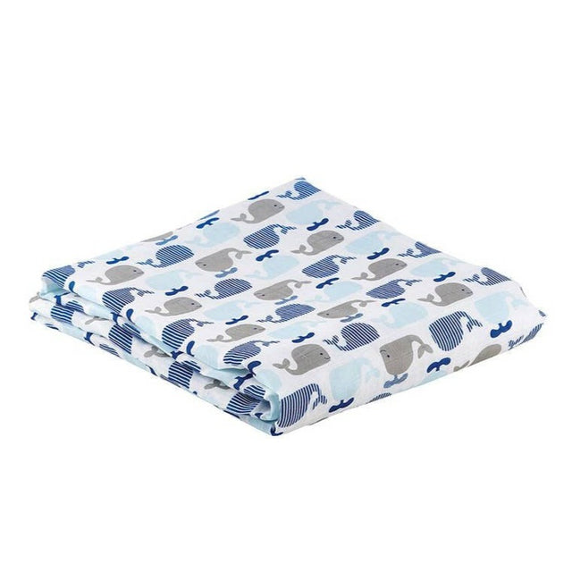 Swaddle Blanket - Whale - HoneyBug 