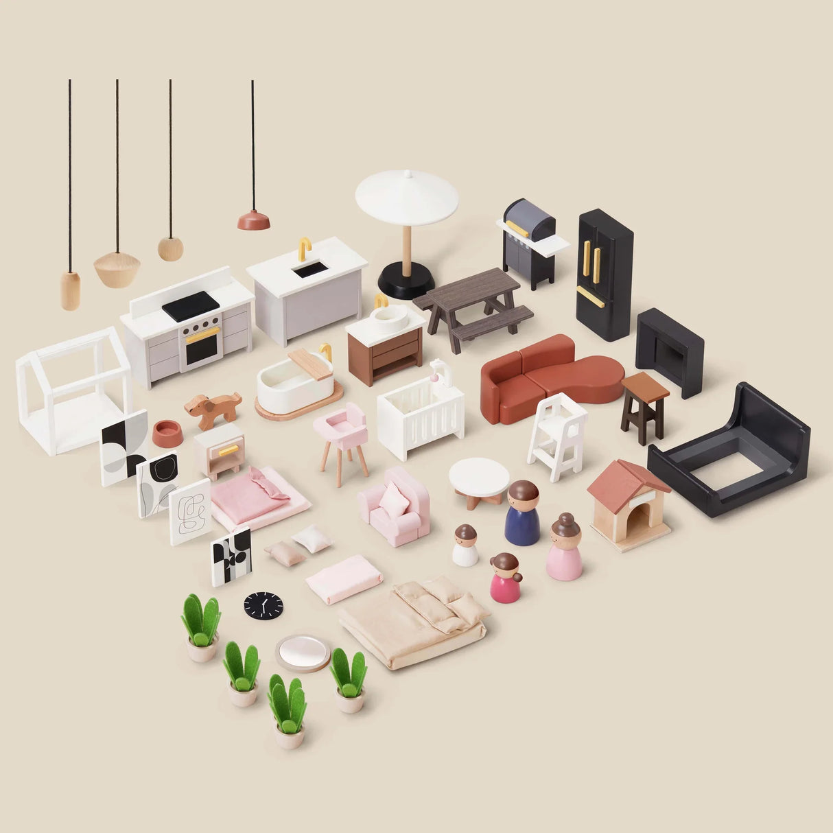 Tiny Land® Modern Family Dollhouse - HoneyBug 