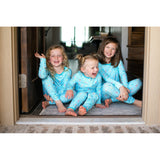 Aqua Popsicles Long Sleeve Pajama Set (2T-12Y) - HoneyBug 