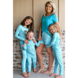 Aqua Popsicles Women's Short Sleeve & Shorts Pajama Set - HoneyBug 