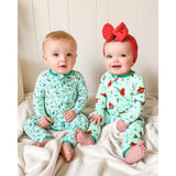 Aquamarine Narwhals Coverall (0-24m) - HoneyBug 