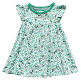 Aquamarine Narwhals Twirling Dress (2T-6Y) - HoneyBug 