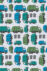 Long Sleeve Pajama Set - Garbage Trucks - HoneyBug 
