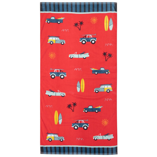 Beach and Bath Towel - Surf's Up - HoneyBug 