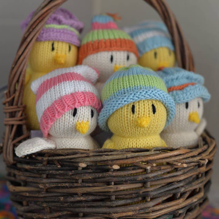 Chicks in Pastel Hats - Set of 3 - HoneyBug 