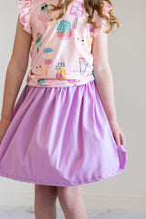 SALE Bright Lilac Twirl Skirt