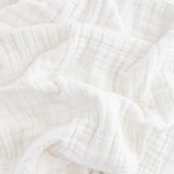 Cotton Muslin Baby Quilt - White - HoneyBug 