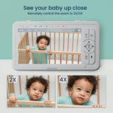Babysense True Sleep: Video Baby Monitor with Breathing Motion Sleep Monitor, 1 or 2 Cameras - HoneyBug 