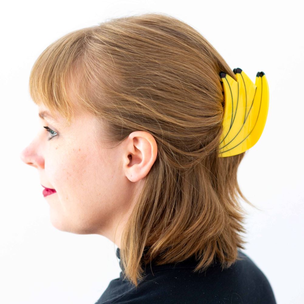 Banana Bunch Hair Claw - HoneyBug 