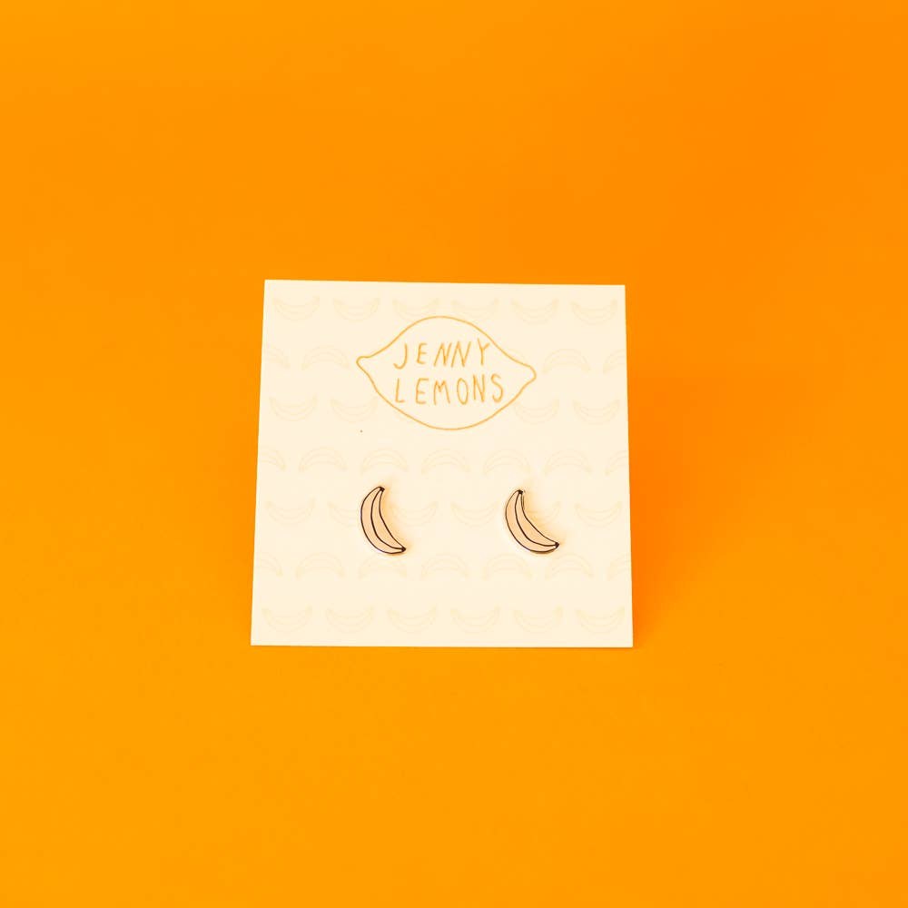 Banana Enamel Earrings - HoneyBug 