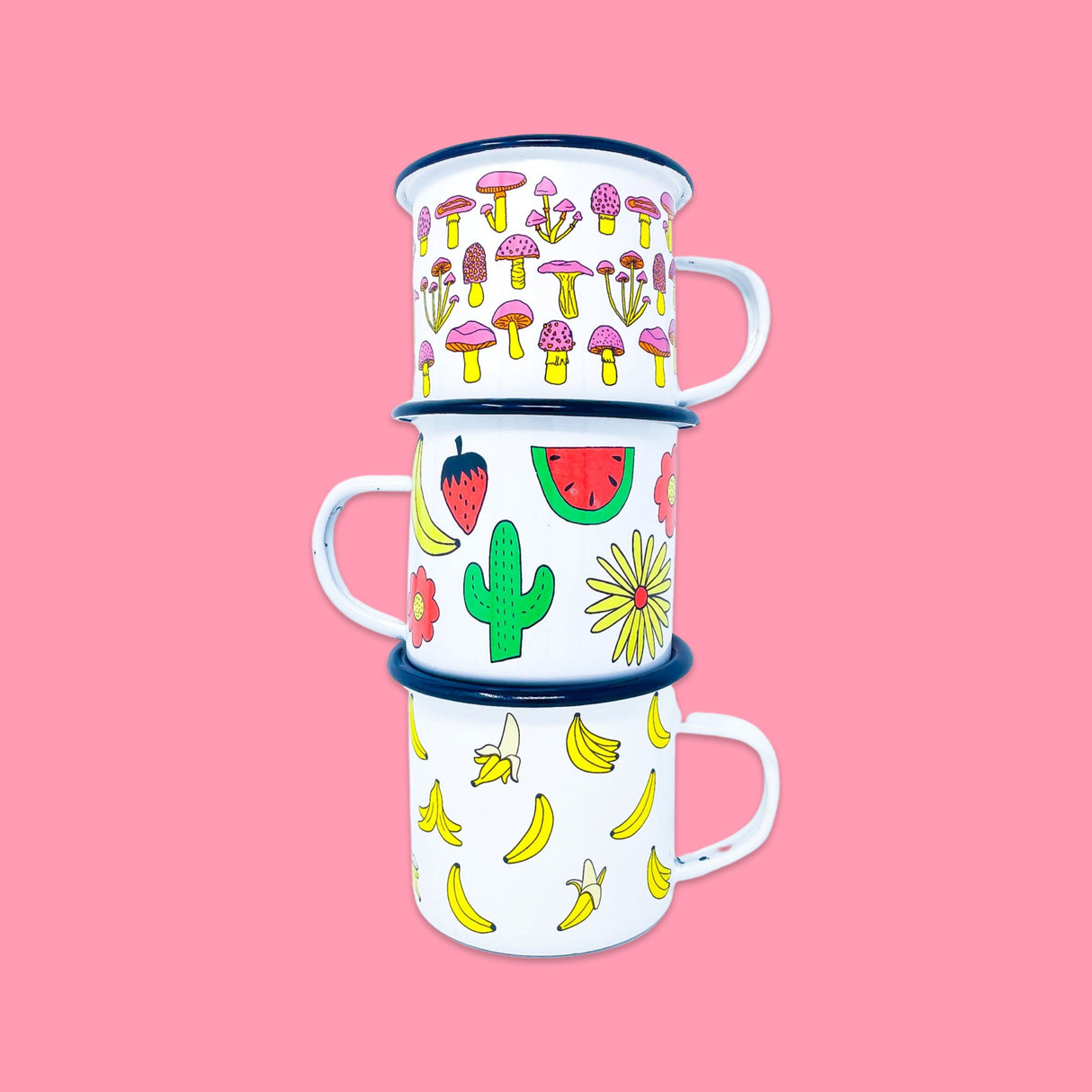 Bananas Enamel Mug - HoneyBug 