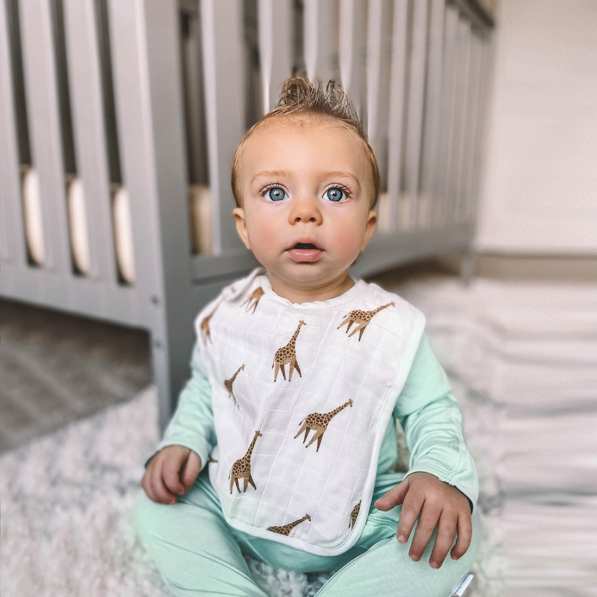 Giraffe & Zebra Bib Set - HoneyBug 