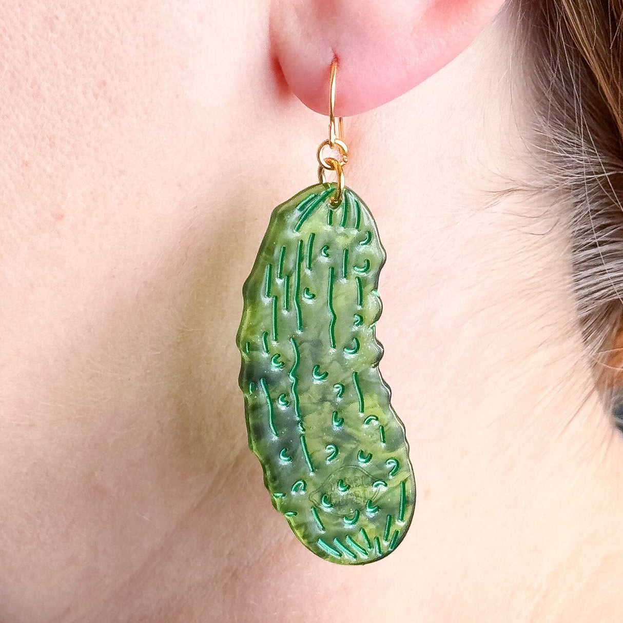 Big Pickle Earrings - HoneyBug 