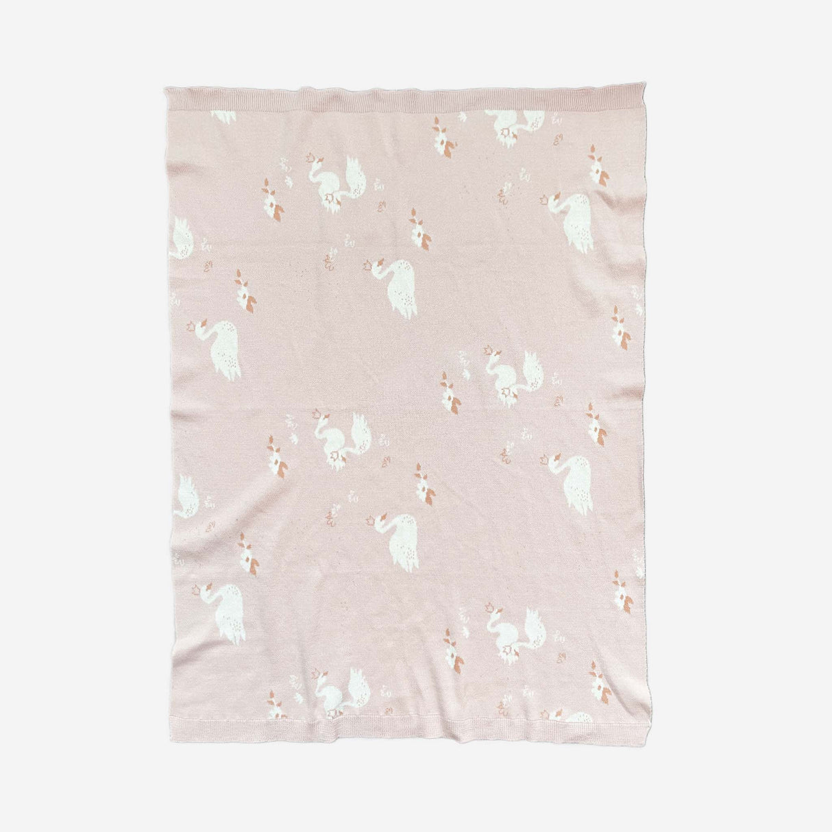 Organic Cotton Blanket Swan - HoneyBug 