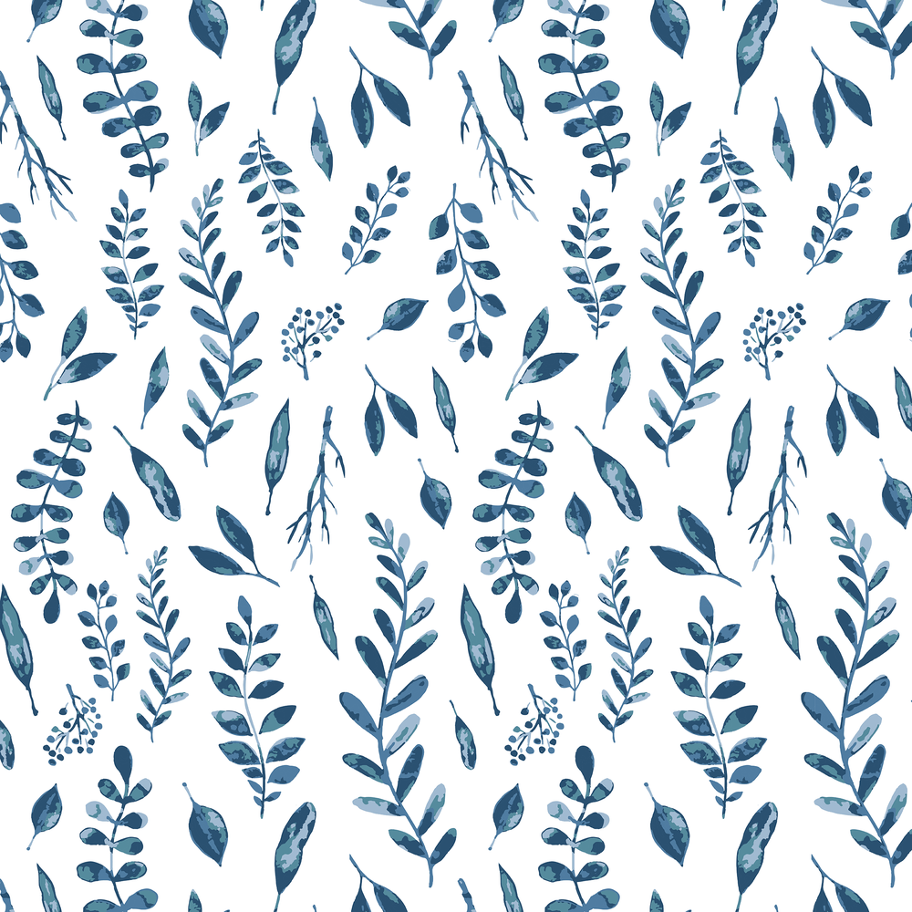 Blue Leaves Crib Sheet - HoneyBug 