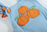 Blue Pumpkin Bubble Ruffle Romper