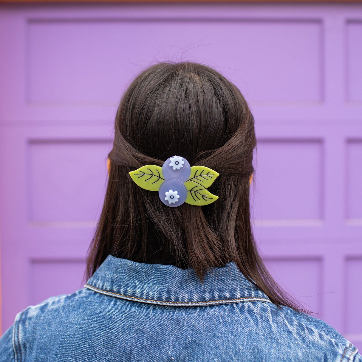 Blueberry French Barrette - HoneyBug 