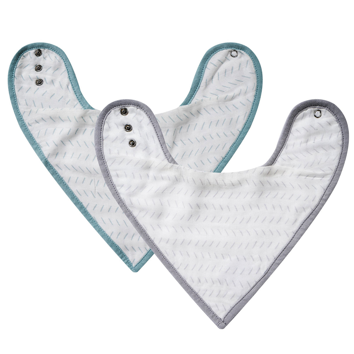 Sage & Gray Dash Bib Set - HoneyBug 