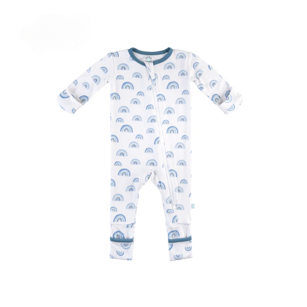 Bamboo Pajamas - Blue Rainbow - HoneyBug 