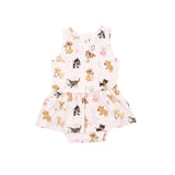 Bodysuit W/Skirt - Puppy Alphabet - HoneyBug 