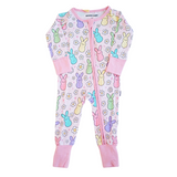Bunnies | Bamboo Convertible Zippy Romper - HoneyBug 