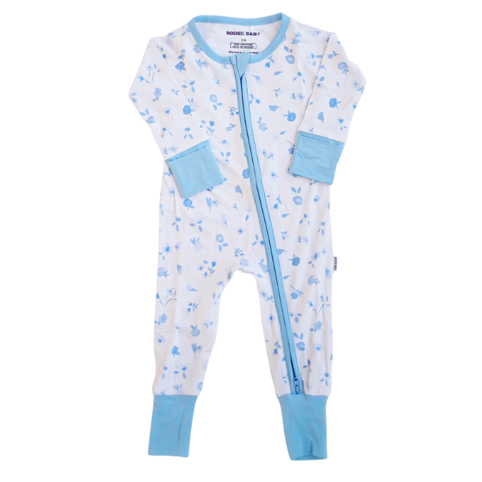 Ditsy Blue Floral Zippy - HoneyBug 