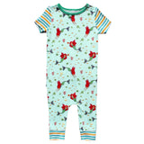 Brilliant-Sea Mermaids Romper with Side Zipper (0-24m) - HoneyBug 