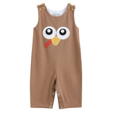 Brown Turkey Face Overalls