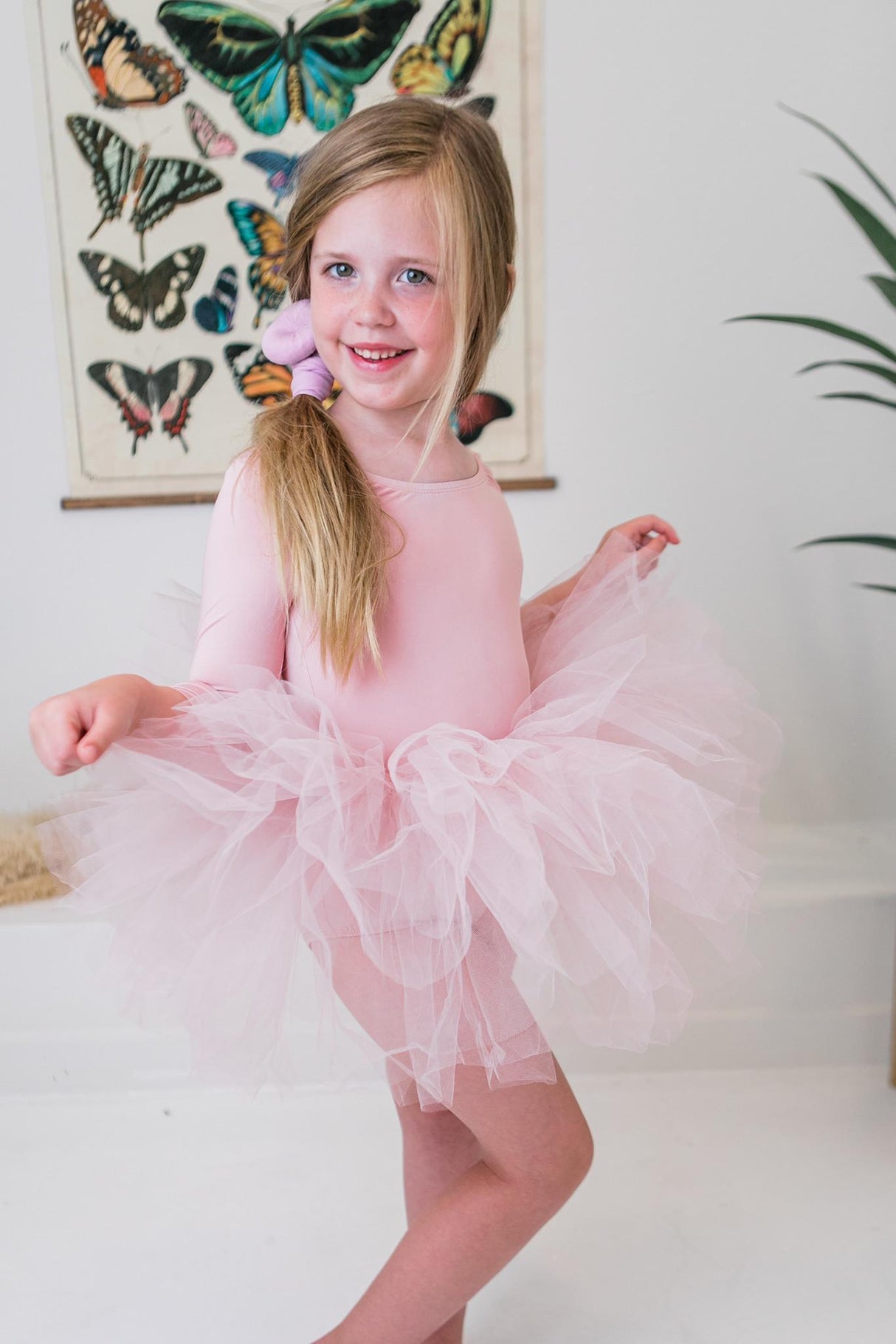 Ballet Pink 3/4 Tutu Leotard