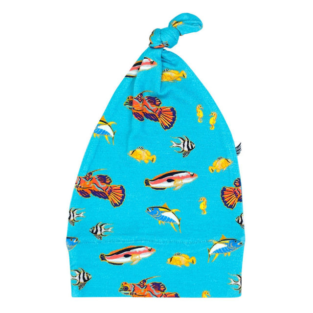 Calypso Fish Knotted Hat (0-3M) - HoneyBug 