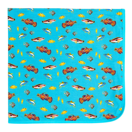 Calypso Fish Swaddling Blanket - HoneyBug 