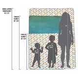 Calypso Fish Toddler Blanket - HoneyBug 