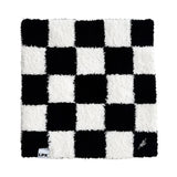 Checkered Plush Lovey | Black - HoneyBug 