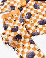 Bamboo Two Piece Set | Checkered Pumpkin - HoneyBug 