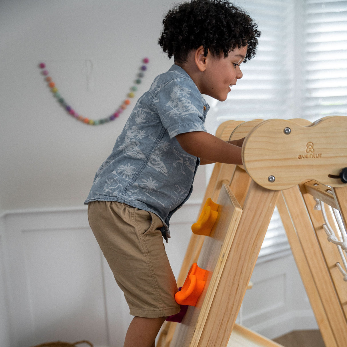 Chestnut - 8-in-1 Indoor Jungle Gym for Toddlers