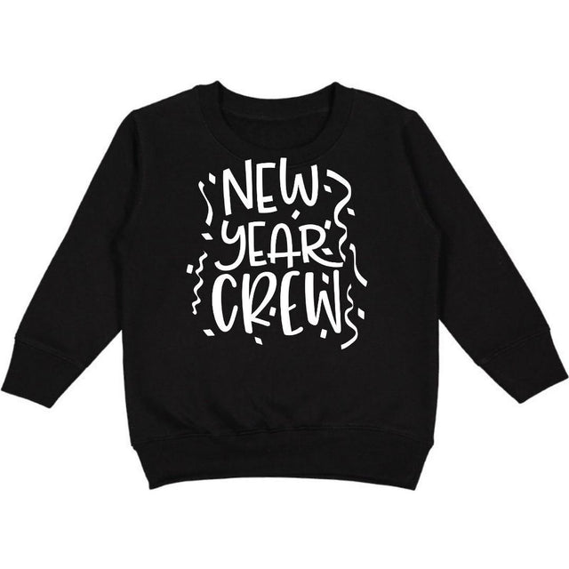 New Year Crew Sweatshirt - Black - HoneyBug 