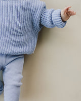 Chunky Knit Sweater | Blue - HoneyBug 