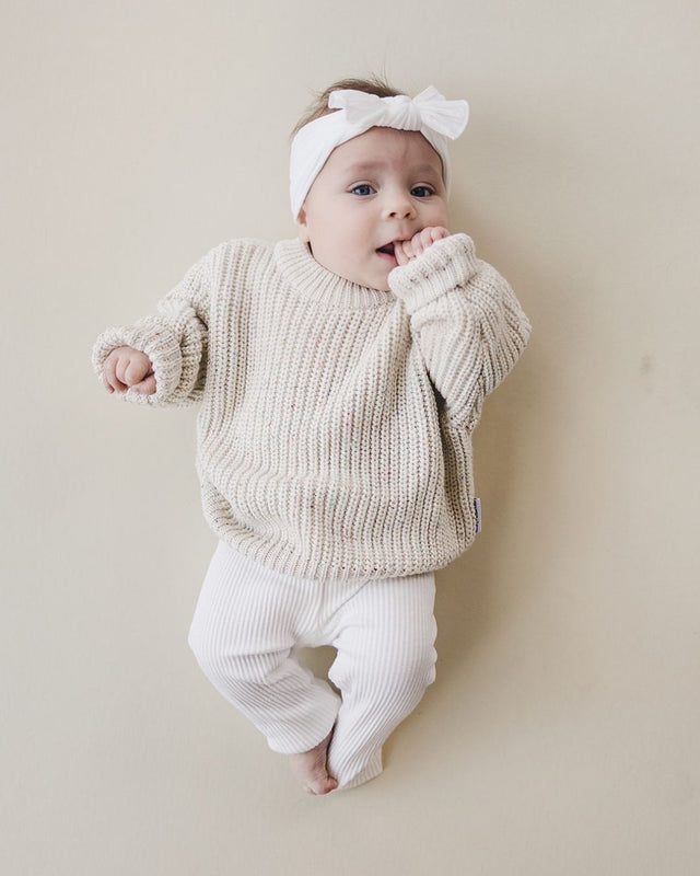 Chunky Knit Sweater | Confetti - HoneyBug 