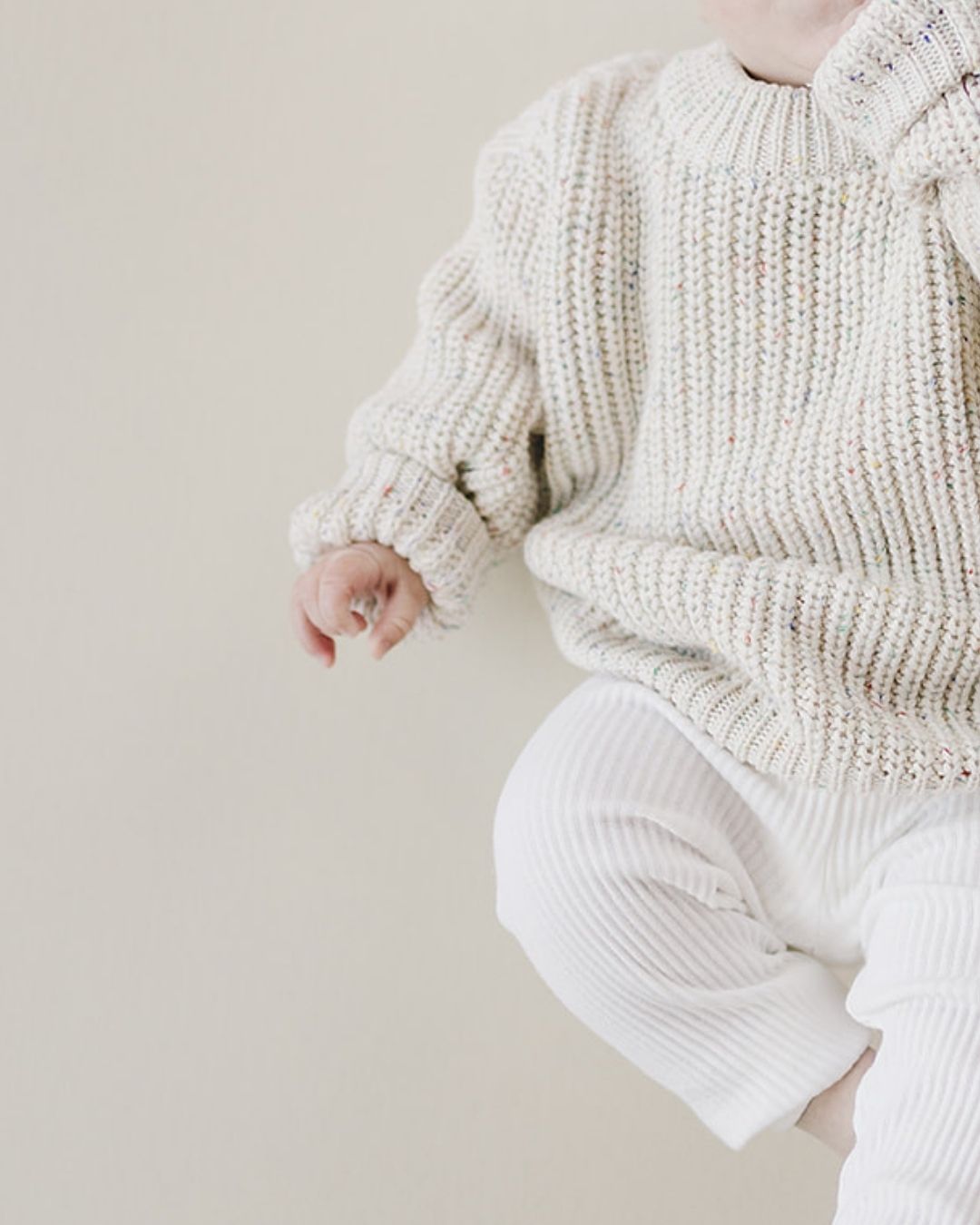 Chunky Knit Sweater | Confetti - HoneyBug 