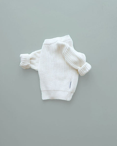 Chunky Knit Sweater | Milk - HoneyBug 