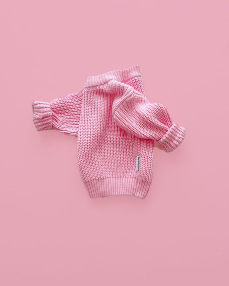 Chunky Knit Sweater | Pink - HoneyBug 