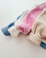 Chunky Knit Sweater | Pink - HoneyBug 