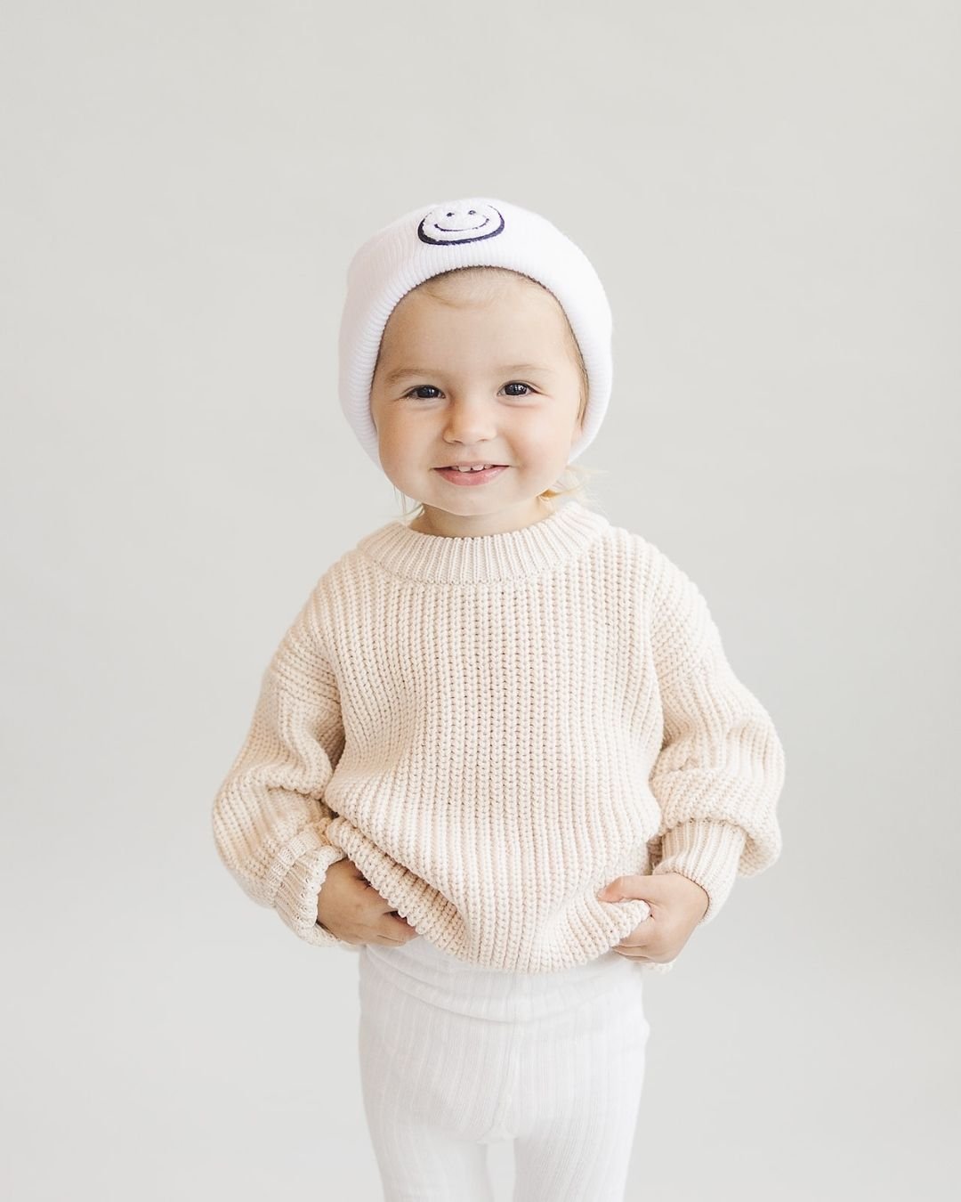 Chunky Knit Sweater | Vanilla - HoneyBug 