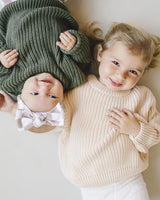 Chunky Knit Sweater | Vanilla - HoneyBug 