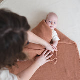 Cinnamon Waffle Baby Blanket